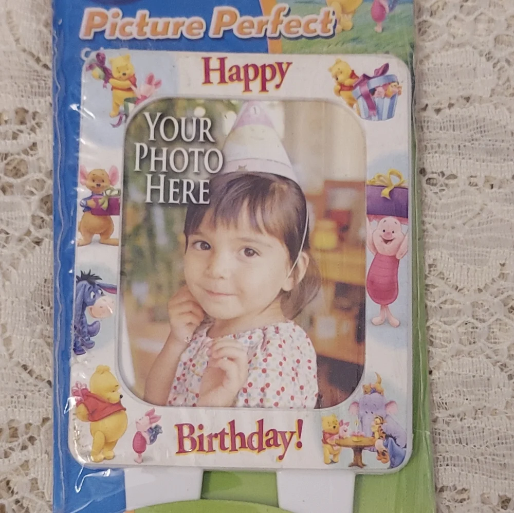 Winnie the Pooh Picture Frame Cake Topper Happy Birthday